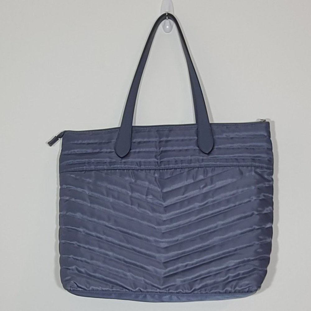 *Host Pick!!!* A New Day Striped Quilted Tote Handbag Blue